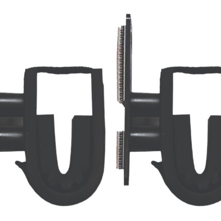 Rugged Gear 10030 Dual Lock Gun Holder Rifle/Shotgun Black Metal