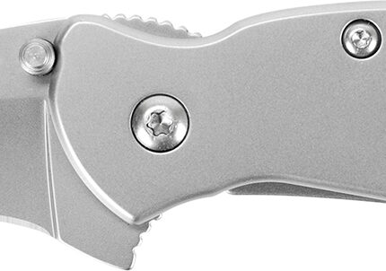 Kershaw 1620FL Scallion  2.40" Folding Drop Point Plain Bead Blasted 420HC SS Blade/Bead Blasted 410 Stainless Steel Handle Includes Pocket Clip