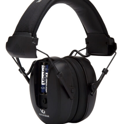 Pyramex VGPME10 Venture Gear Clandestine Electronic Muff 24 dB Over the Head Black Adult 1 Pair