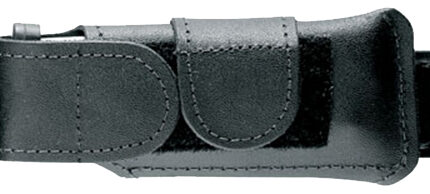 Safariland 123832 Horizontal Mag Pouch  Single Leather Hook & Loop Compatible With Glock 17/19/22/23/34/35