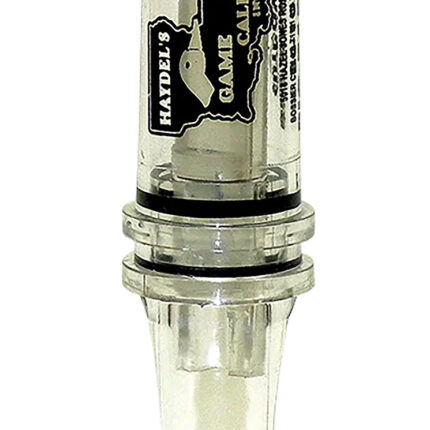 Haydel's Game Calls BC10 Big Barreled  Open Call Single Reed Mallard Sounds Attracts Ducks Clear Plastic
