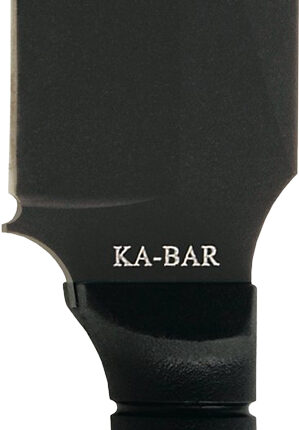 Ka-Bar 1278 Warthog Heavy Duty 6.75" Fixed Clip Point Plain Black SK-5 High Carbon Blade TPR Black Handle