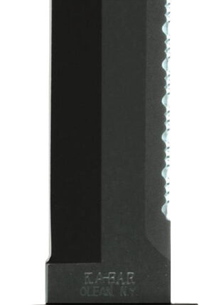 Ka-Bar 2217 Big Brother  9.38" Fixed Clip Point Part Serrated Black 1095 Cro-Van Blade, Brown Leather Handle, Includes Sheath