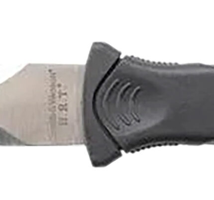 Smith & Wesson Knives SWHRT3 H.R.T.  3.50" Fixed Spear Point Plain Black TPR Handle Includes Sheath 7.5" OAL