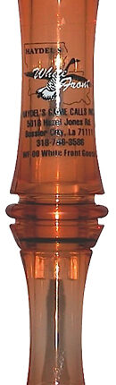 Haydel's Game Calls WF00 White Front Open Call Specklebelly Sounds Attracts Geese Brown Acrylic