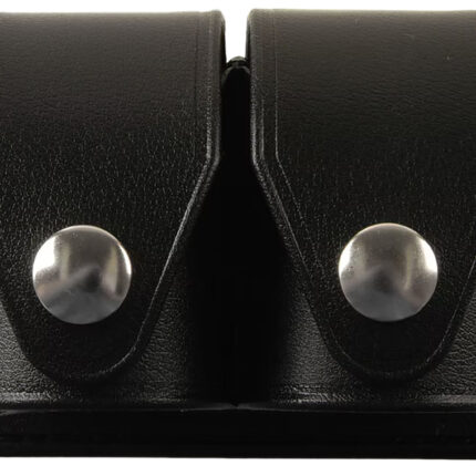 HKS 203PMBN SpeedLoader Case Double Black Hytrel Belt Loop Medium Belts 2.25" Wide