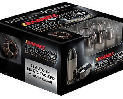 Barnes Bullets 21555 TAC-XPD Defense Handgun 45ACP +P 185gr 20 Per Box/10 Case