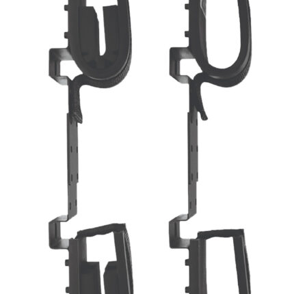 Rugged Gear 10065 Screw Mount Double Hook Black Steel Holds 2 Rifle/Shotgun