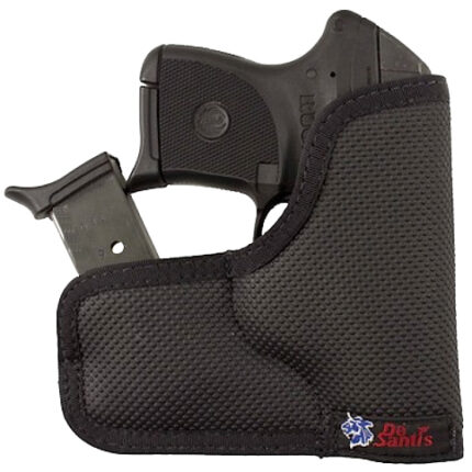 DeSantis Gunhide M33BJG3Z0 Nemesis Ammo Pocket Black Rubberized Fabric Fits Kel-Tec P-3AT/P32 Ambidextrous