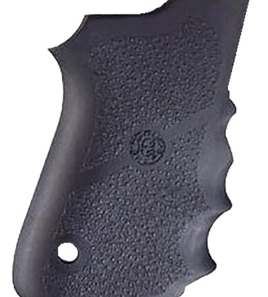 Hogue 69000 Rubber Grip  Black Rubber with Finger Grooves for S&W 6906, Shorty 40, 4013 TSW