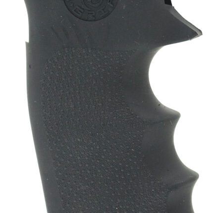 Hogue 47000 Monogrip Finger Grooves Black Rubber with Finger Grooves for Colt King Cobra, Anaconda