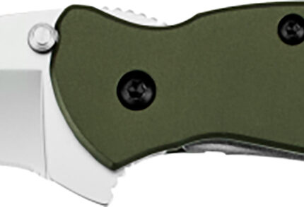 Kershaw 1620OL Scallion  2.40" Folding Drop Point Plain Bead Blasted 420HC SS Blade Olive Drab Anodized Aluminum Handle Includes Pocket Clip