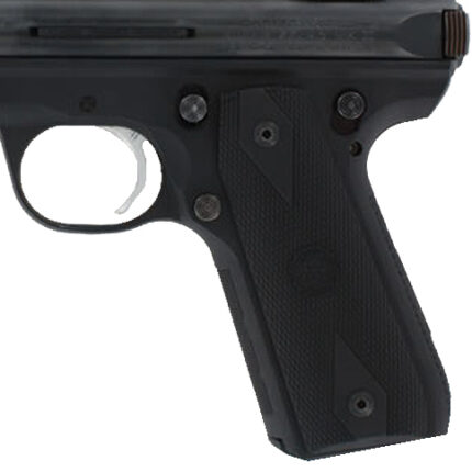 Hogue 82090 Grip Panels  Diamond Checkering Black Rubber for Ruger Mark III 22/45