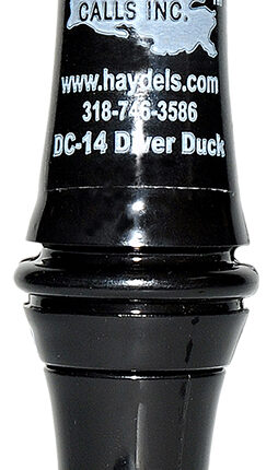 Haydel's Game Calls DC14 Diver Duck Open Call Attracts Ducks Black Acrylic