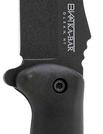 Ka-Bar BK10 Becker Crewman 5.50" Fixed Clip Point Plain Black 1095 Cro-Van Blade, Black Ultramid Handle, Includes Sheath