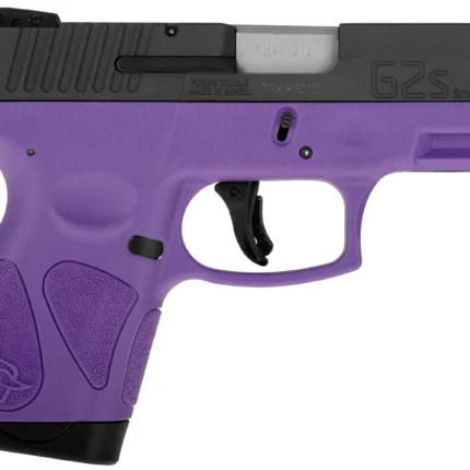 Taurus 1-G2S931DP G2S Compact Frame 9mm Luger 7+1 3.26" Matte Stainless Steel Barrel, Matte Black Serrated Alloy Steel Slide, Dark Purple Polymer Frame w/Picatinny Rail & Polymer Grip, Right Hand