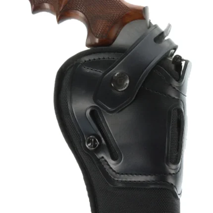Galco SR63B Switchback  OWB Black Leather Belt Slide Fits Ruger Alaskan/S&W N Frame Fits 1-1.50" Barrel Fits 2.50" Barrel Ambidextrous