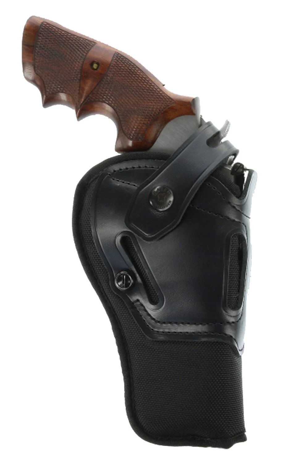 Galco SR63B Switchback OWB Black Leather Belt Slide Fits Ruger Alaskan/S&W N Frame Fits 1-1.50" Barrel Fits 2.50" Barrel Ambidextrous