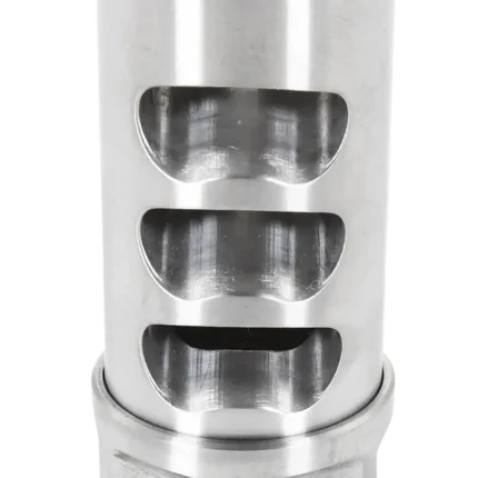 American Precision Arms G2L5830S Gen 2 Little Bastard Self Timing Brake Stainless Steel with 5/8"-24 tpi Threads, 2.22" OAL & 1" Diameter for 30 Cal Rifle