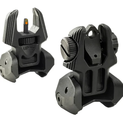 Meprolight USA 403220 FRBS Sight Set Black AR-15 Flip Up Orange Tritium Front/Green Tritium Rear