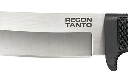 Cold Steel CS-35AM San Mai Recon 7" Fixed Plain Tanto VG-10 San Mai Blade/Black Textured Kray-Ex Handle