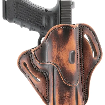 1791 Gunleather ORBH24SVTGR BH2.4S Optic Ready Size 2.4S Vintage Leather Belt Slide Fits H&K VP9SK/FN 509 Right Hand