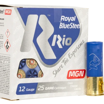 Rio Ammunition RBSM325 Royal BlueSteel  12Gauge 3" 1 1/8oz 5Shot 25 Per Box/10 Case