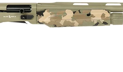 Silver Eagle Arms A21228OS3 Alpha 2 12 Gauge 3" 4+1 28" Green Cerakote Chrome Lined Vent Rib Barrel & Steel Receiver, Old School Camo Synthetic Fixed Stock