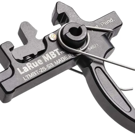 Larue Tactical LTMBT2SSB MBT-2S Black Two-Stage Straight Fits AR10/AR15