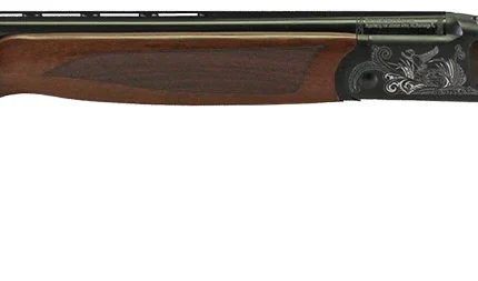 Iver Johnson Arms IJ60020 IJ600  20 Gauge Break Open 3" 2rd 28" Over/Under Vent Rib Barrel, Matte Black Chromed w/Engraving Steel Receiver, Fixed Walnut Checkered Wood Stock & Forend
