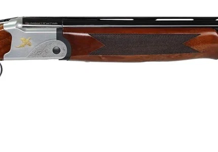 Iver Johnson Arms IJ60012LW28S IJ600 Lightweight Full Size 12 Gauge Break Open 3" 2rd 28" Black Over/Under Vent Rib Barrel, Silver Engraved Aluminum Receiver, Fixed Walnut Wood Stock, Ambidextrous