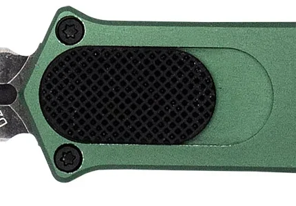 CobraTec Knives 952ODGDAGNS 952 1.75" OTF Dagger Plain Stonewashed D2 Steel Blade, 3" OD Green Anodized Aluminum Handle