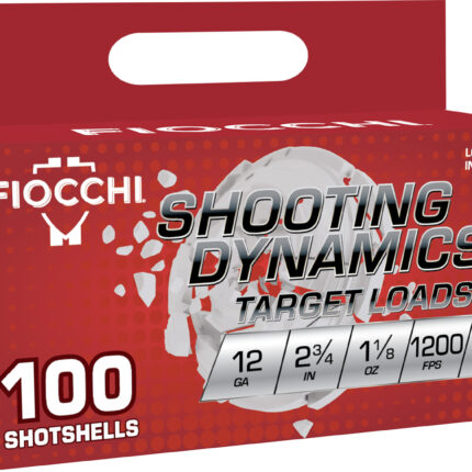 Fiocchi 12SDB188 Shooting Dynamics 12Gauge 2.75" 1 1/8oz 8Shot 100 Per Box/2 Case