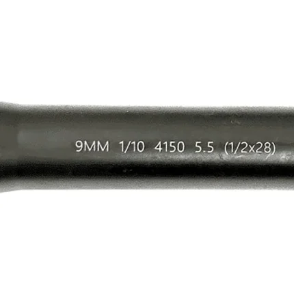 Lead & Steel Llc LS9MM5.5-28 AR9  9mm Straight Profile Black Nitride Chrome Moly Vanadium