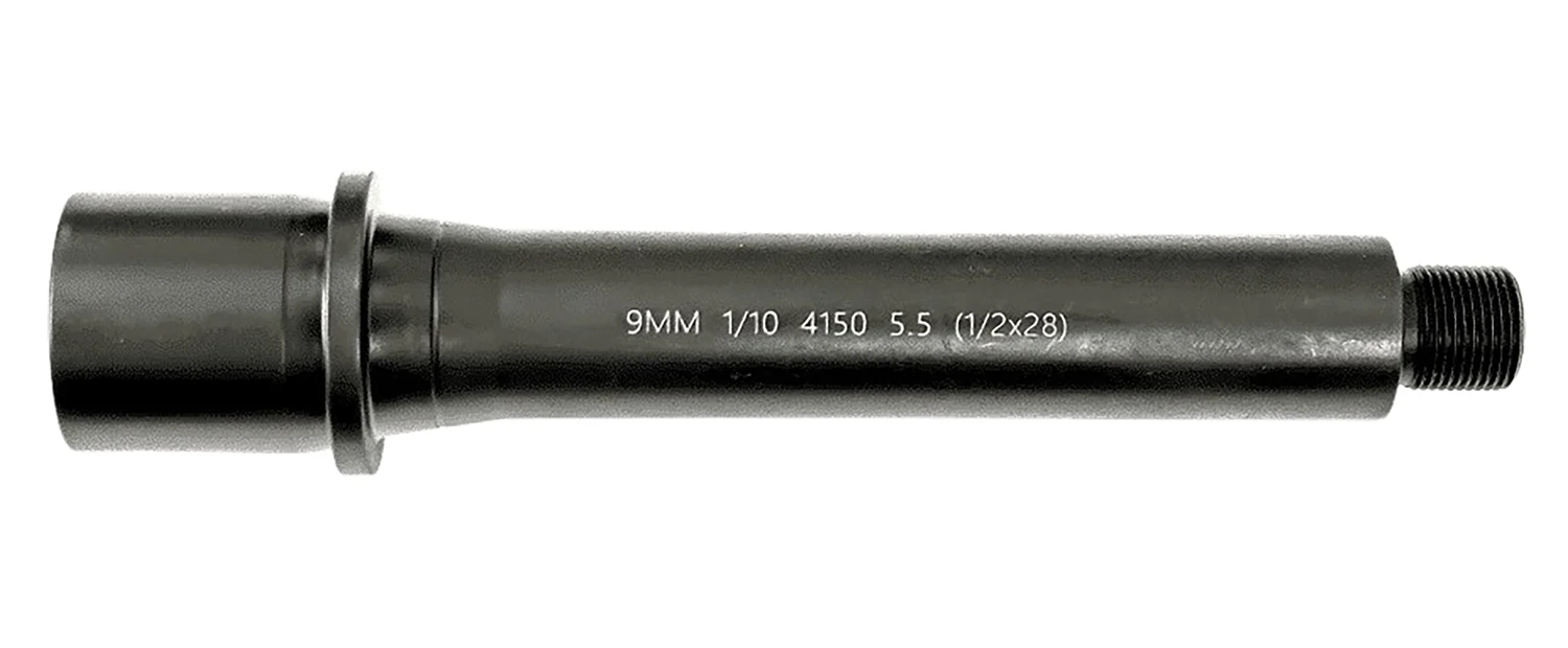 Lead & Steel Llc LS9MM5.5-28 AR9 9mm Straight Profile Black Nitride Chrome Moly Vanadium