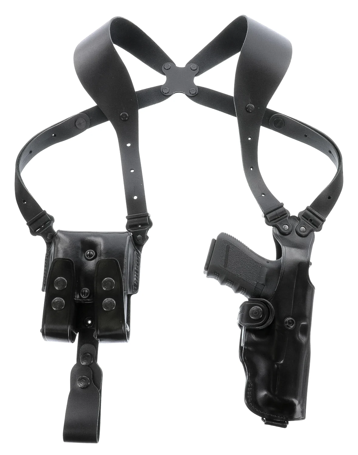 Galco VHS4212RB VHS 4.0 Shoulder System Black Leather Fits 1911 Fits 5" Barrel Ambidextrous
