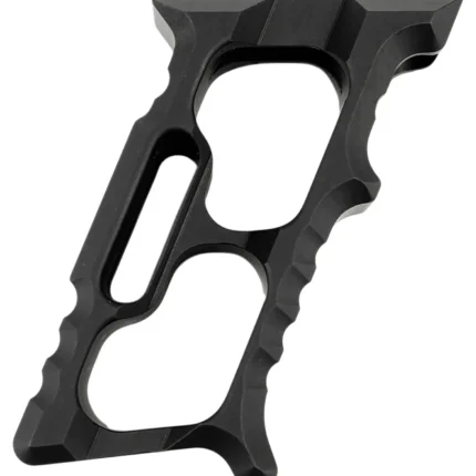Tyrant CNC TD552BLKM1 Minivert Grip Halo Black Aluminum Fits AR15