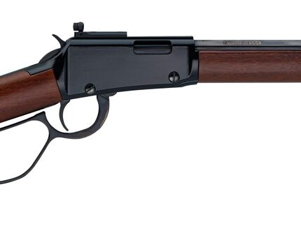 Henry H001TRP22M Tracker Carbine 22 WMR 10+1 16.50" Blued Octagon Barrel, Black Aluminum Grooved Receiver, American Walnut Straight Grip Stock