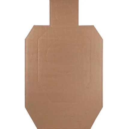Action Target IDPACB100 IDPA Competition Torso Cutout Hanging Cardboard Brown 100Ct