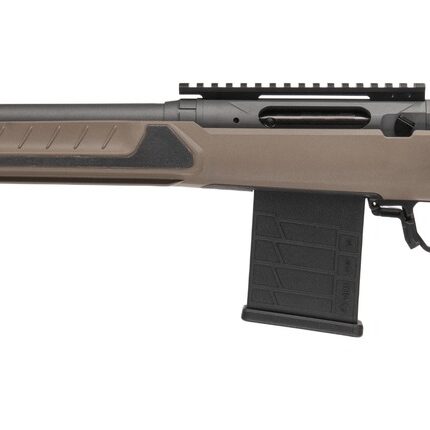 Savage Arms 32685 110 Core Tactical Full Size 6mm ARC 10+1 18" Medium Heavy Fluted Barrel, Arca Rail Forend, Coyote Tan AccuStock w/AccuFit V2 Synthetic Stock, Left Hand
