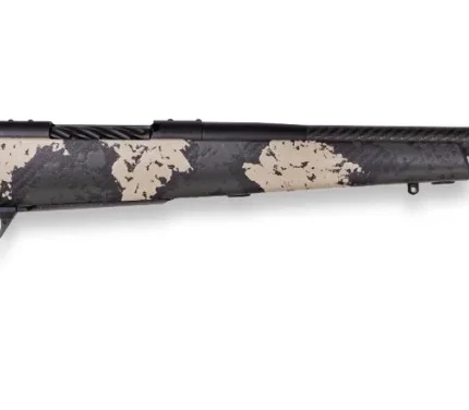 Weatherby MGS01N25RWR4B Mark V Backcountry Guide 25 WBY RPM 3+1 22" +2" Carbon Fiber BSF Threaded Barrel, Graphite Black Cerakote Steel Drilled & Tapped Receiver, Black w/Olive Green & Backpack Accent