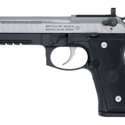 Langdon Tactical Tech 92E2TJRR Beretta 92 Elite Full Size 9mm Luger 18+1 4.70" Stainless Barrel, Inox Stainless Steel Optic Ready/Serrated Slide, Black Anodized Aluminum Frame w/Picatinny Rail, Textu