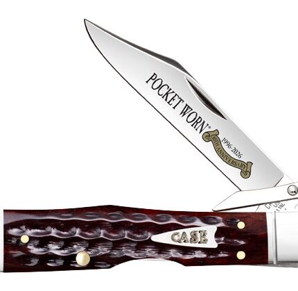 CASE 55236 CHEETAH CUB POCKET WORN MAHOGANY BONE