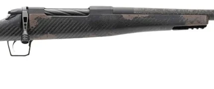 Fierce Firearms RGESC25CM18BTS Carbon Rogue 25 Creedmoor 3+1 18" Carbon Fiber Match Grade Threaded Barrel, Black Cerakote Stainless Steel Drilled & Tapped Receiver, Trophy Camo LR Negative Comb Carbon