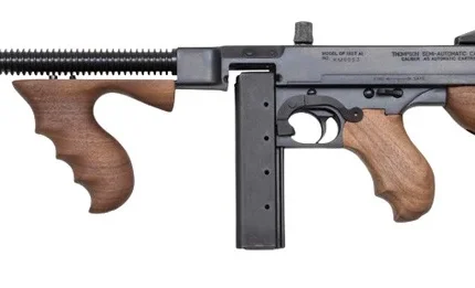 Thompson T550D 1927A-1 Lightweight Carbine 45 ACP 20+1/50+1 16.50" Blued Aluminum Alloy Barrel & Receiver, Walnut Grain Fixed Stock & Grip
