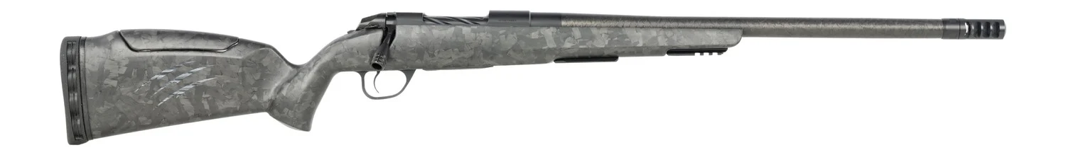 Fierce Firearms CT Rage LR Full Size 6.5 PRC 4+1 22" Carbon Fiber Match Grade Threaded Barrel, Black Cerakote Titanium Drilled & Tapped Receiver, Picatinny Rail Forend, Carbon Matrix Push Button Adj