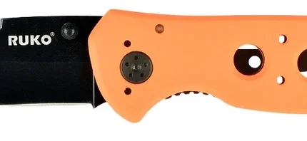 RUKO RUK0075BZ 440A 3-1/4"BLAZE ORANGE FOLDING