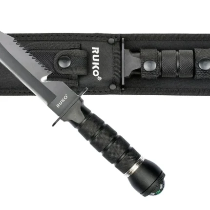 RUKO RUK0163 420J2 6"SURVIVAL FIXED W/COMPASS