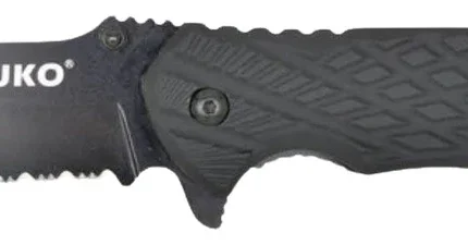 RUKO RUK0182SBBK 440C 3-1/4"SERRATED FOLDING BBPS
