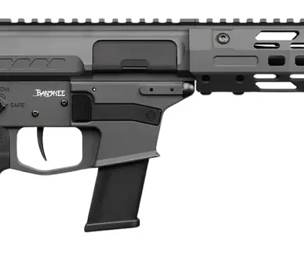 CMMG 45AEA70-TNG MkG 45 ACP 13+1 6.50" Black Nitride Threaded Barrel. Tungsten Cerakote Aluminum Receiver w/Picatinny Rail, M-LOK Handguard, Black Polymer CMMG RipBrace, CMMG Zeroed Grip, Ambidextrous